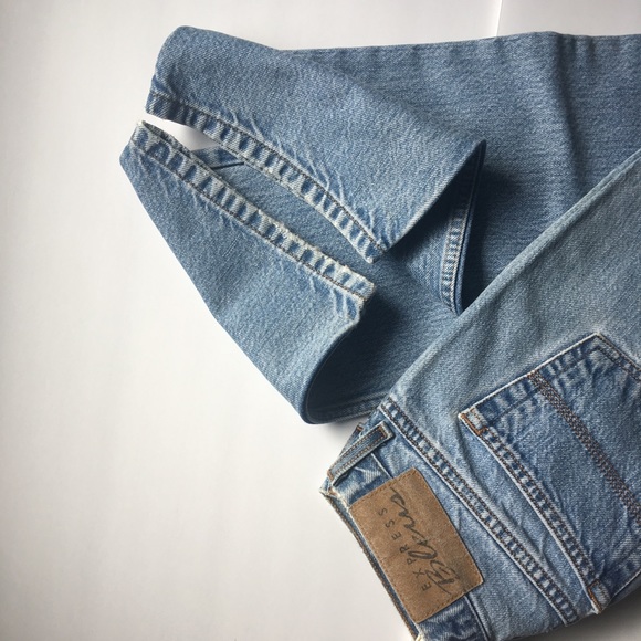 Vintage 90s🌻 Express Bleus Denim Bootcut Jeans 🌻 - Picture 6 of 8